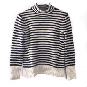 J. Crew | 1999 Striped Funnelneck Wool Sweater